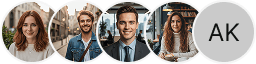 Multiple investor profile avatars on Vereda Capitorio trading review block